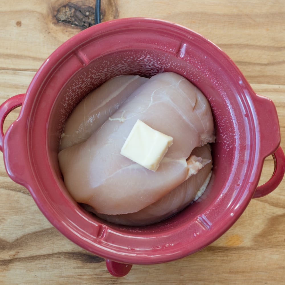 This keto slow cooker zesty ranch chicken recipe is juicy, spicy, and as easy as it gets. It takes 5 minutes of prep work, and the slow cooker does the rest! 