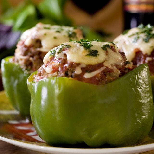 These Easy Low Carb Stuffed Pepper Recipes are loaded with flavor and perfect for keeping in line with your keto or paleo diet!  #keto
