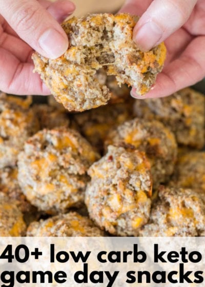 40+ Low Carb Keto Game Day Snacks! Perfect easy keto appetizers great for Super Bowl parties!