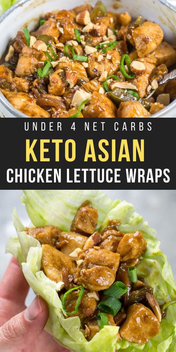 Asian Keto Lettuce Wraps (with Chicken!) - The Best Keto Recipes