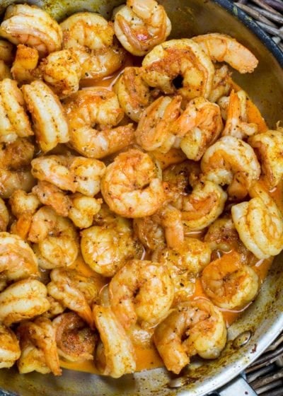 This ultra low carb one pan Keto Cajun Shrimp will be a new favorite! You only need one pan and 20 minutes to create an easy low carb dinner.