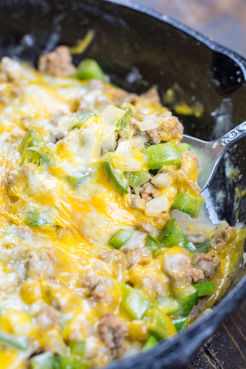 One Pan Keto Philly Cheesesteak Skillet The Best Keto