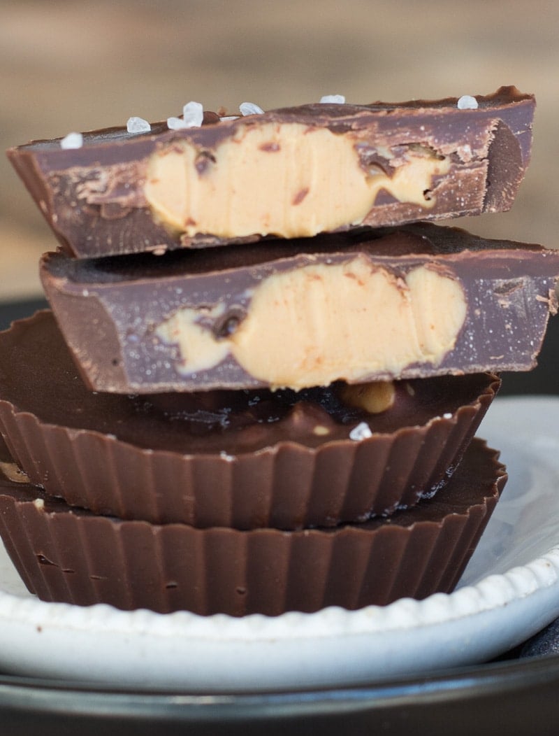 These three ingredient Keto Almond Butter Cups are the perfect low carb way to satisfy your sweet tooth!