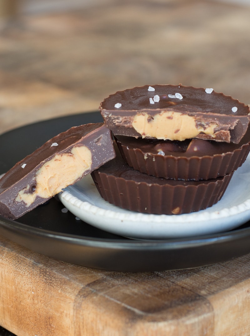 These three ingredient Keto Almond Butter Cups are the perfect low carb way to satisfy your sweet tooth!