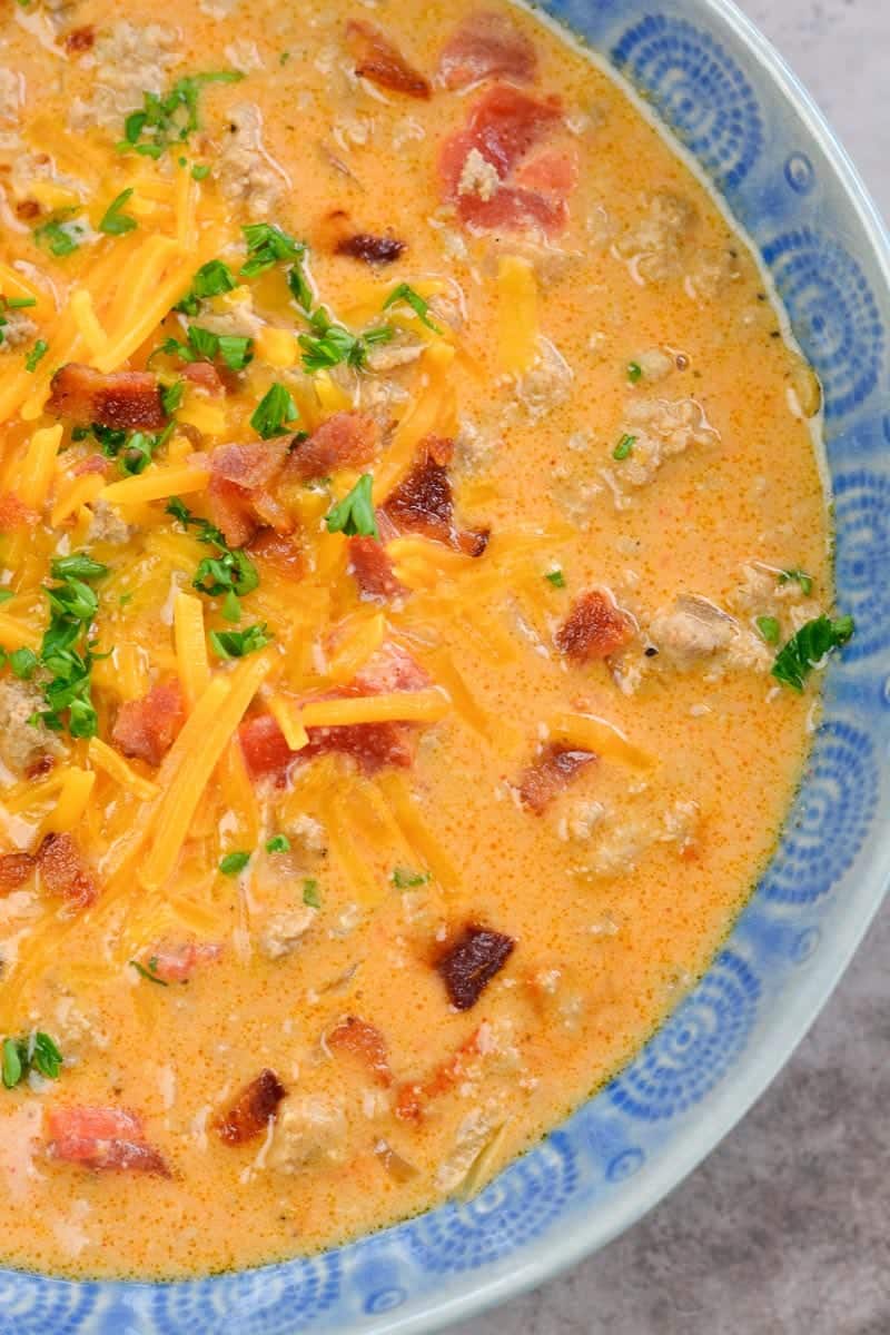 Keto Cheeseburger Soup Recipe (with Bacon!) - The Best Keto Recipes