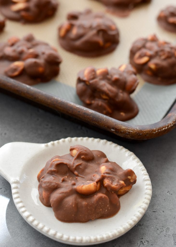 Keto Crockpot Candy (Chocolate Peanut Clusters) - The Best Keto Recipes