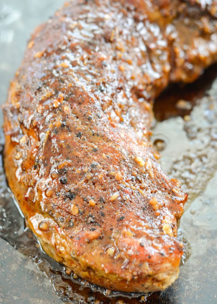 Slow Cooker Ginger Garlic Pork Tenderloin is an effortless Asian dish that is the perfect combination of sweet and savory! Each serving has less than three net carbs each. 