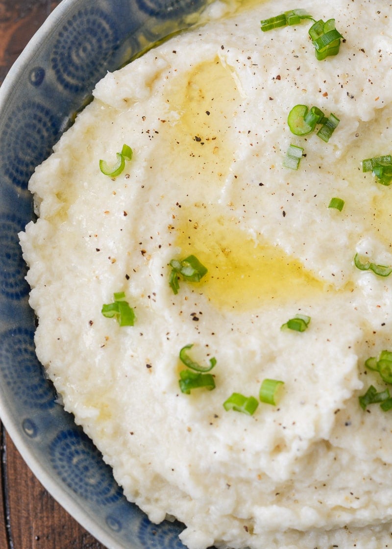 Keto Mashed Cauliflower with Butter