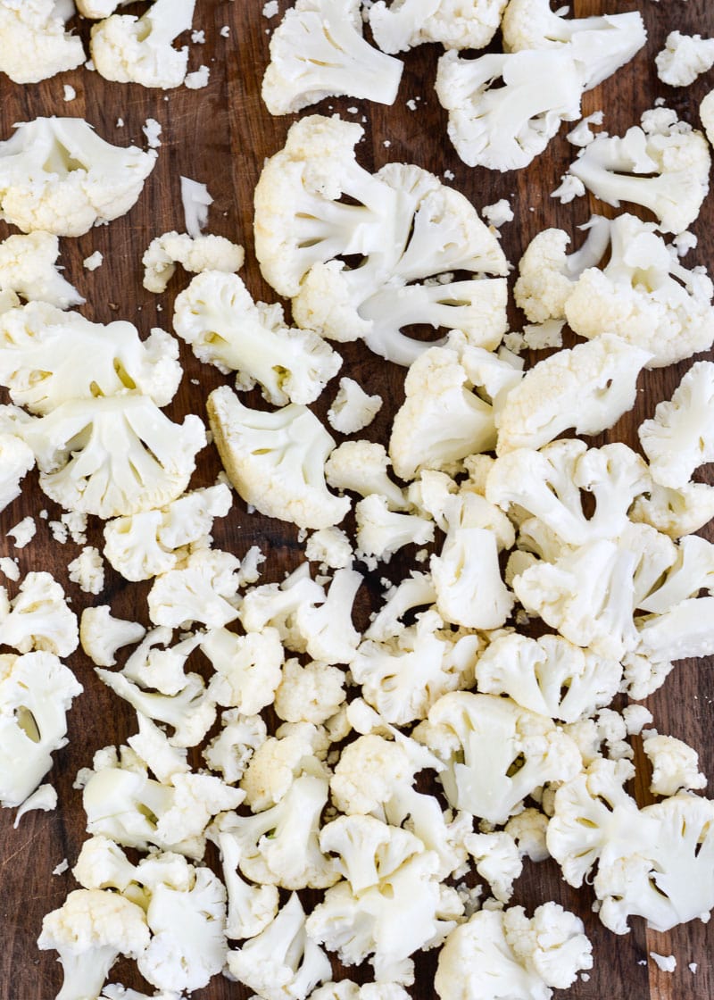 Parmesan Roasted Cauliflower is perfectly seasoned and roasted until crisp and full of flavor! Each serving has about 3 net carbs, making it an excellent keto side dish! 