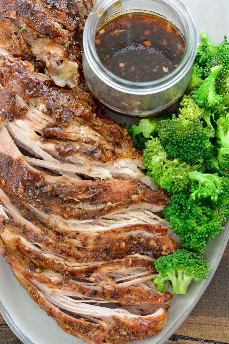 Slow Cooker Ginger Garlic Pork Tenderloin is an effortless Asian dish that is the perfect combination of sweet and savory! 