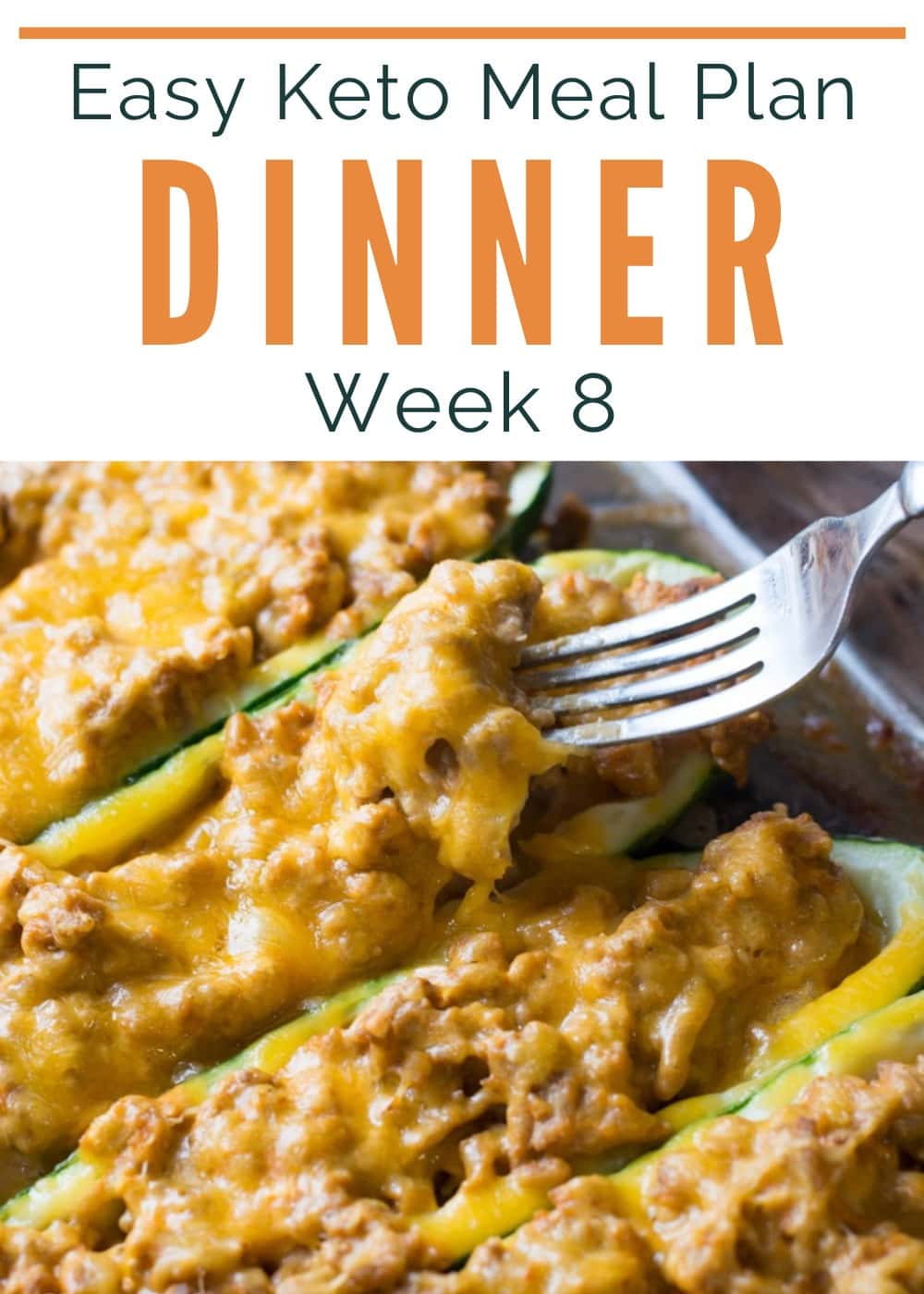 Here is Week 8 of our Easy Keto Meal Plan! I've included 5 EASY low-carb dinners, a keto dessert, net carb counts, and a printable shopping list!