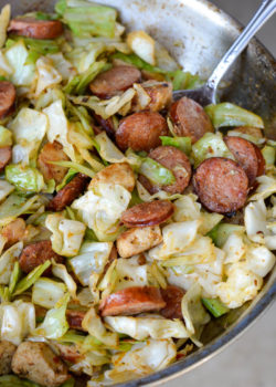 Cajun Chicken Sausage and Cabbage Skillet - The Best Keto Recipes