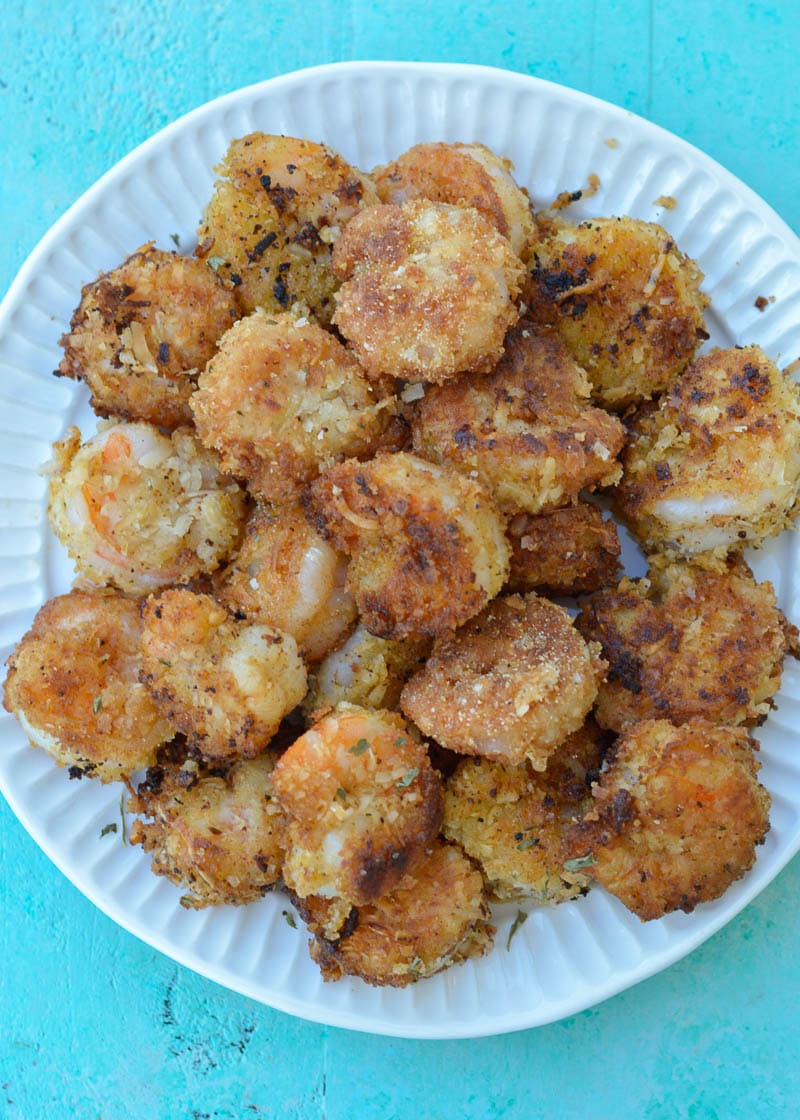 This delicious Keto Coconut Shrimp will quickly join your low-carb dinner rotation! This low-carb seafood dinner can be cooked in 30 minutes or less on the stove, in the oven, or in an Air Fryer!