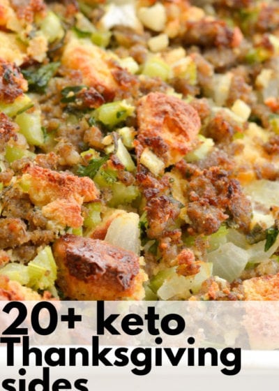 Enjoy these tasty keto thanksgiving sides for your amazing keto thanksgiving dinner menu!