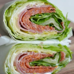 This Easy Keto Italian Lettuce Wrap is the perfect low-carb lunch idea! This flavor-packed no-cook keto recipe has under 4 net carbs and is easy to meal prep!