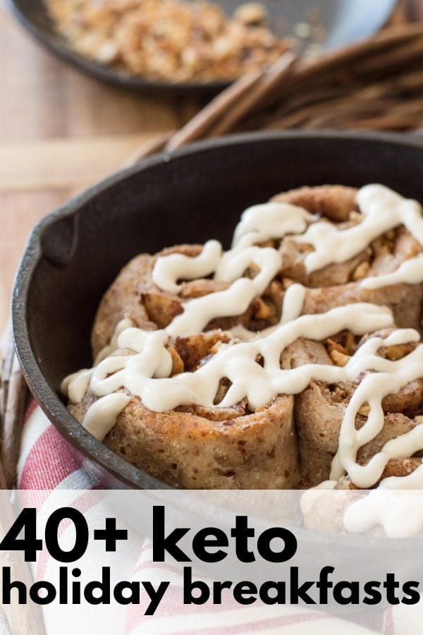 Have a merry keto Christmas with these 40+ Keto Christmas Breakfast Recipes! These low-carb recipes are perfect for an early holiday morning meal or a Christmas brunch with the family!