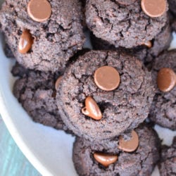 The perfect rich Keto Chocolate Cookies, only 1 net carb each! The perfect low carb dessert when you need to satisfy your sweet tooth!
