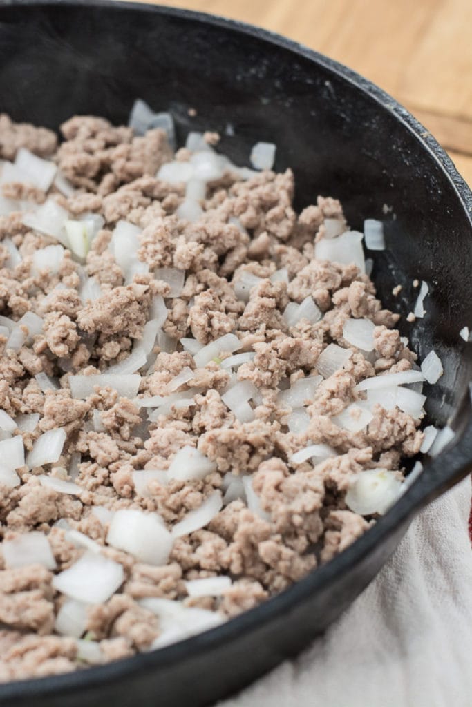 You can meal prep ground beef to add to casseroles, pasta, and soups! Add garlic, onion, and peppers if you want to add more flavor.