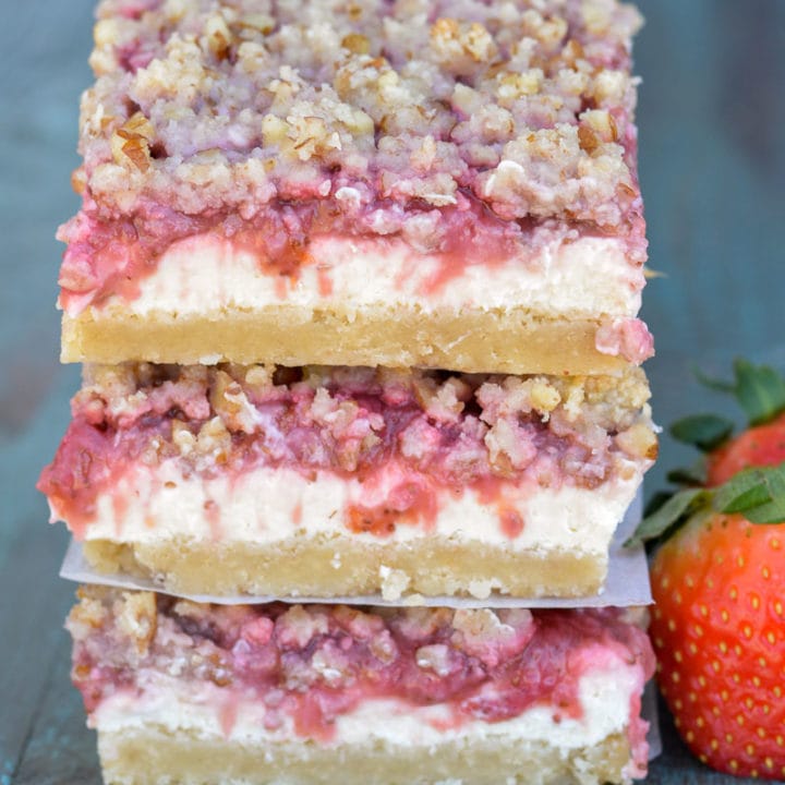 Keto Strawberry Cheesecake Bars - The Best Keto Recipes