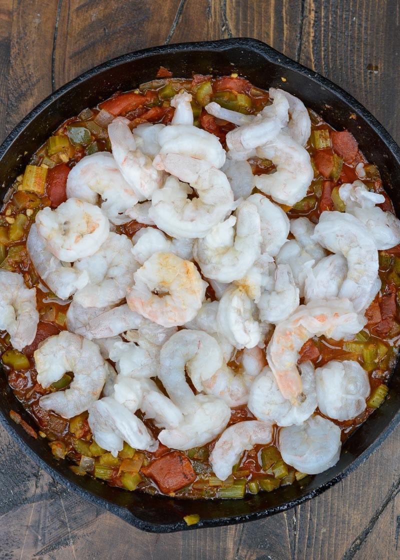 This One Pan Shrimp Creole is a quick keto weeknight meal! Under 6 net carbs a serving, this flavor-packed low carb seafood dish will make your weekly rotation!