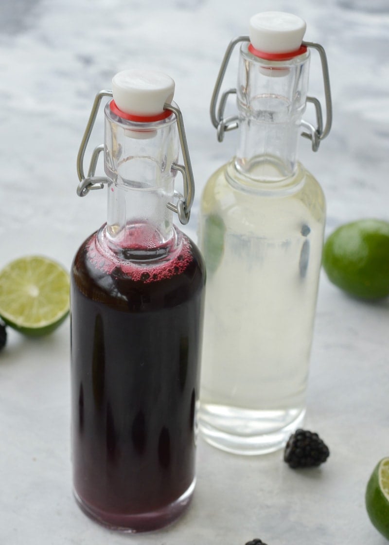 This sugar free blackberry syrup is perfect for keto cocktails! Just 4 ingredients brings you a delicious, low-carb fruity simple syrup.