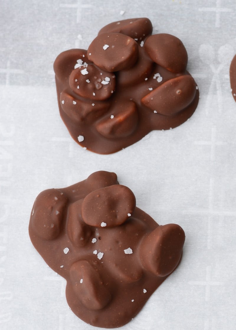 Three ingredient Chocolate Covered Macadamia Nuts are the perfect keto snack! These low carb, sugar free chocolate treats contain just 2 net carbs each!