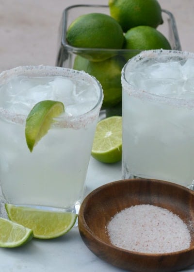 This Keto Margarita is a low-carb, low-calorie dream! Using a sugar-free simple syrup makes this keto alcoholic drink perfect for Taco Tuesday--Under 2 net carbs and about 100 calories each!