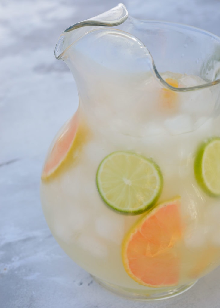 This Keto Paloma is a refreshing summer drink! Only 1.6 net carbs per drink and easy to make for a crowd!