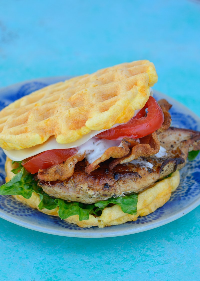 Burger Bun Chaffle - SeriousKeto