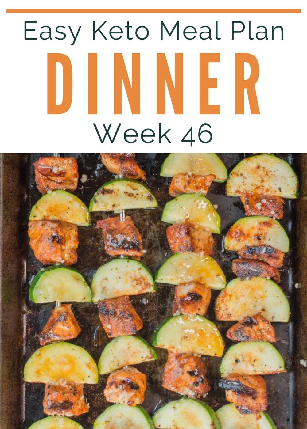 Keto is EASY with this Easy Keto Meal Plan! Get five simple low carb dinners plus a keto dessert recipe, printable shopping list, meal prep tips, and keto side suggestions!