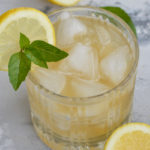 This Basil Whiskey Sour is sugar free and perfect for a keto cocktail! A classic bourbon drink with an herby twist makes for your new favorite summer drink... All for under 2 net carbs each!