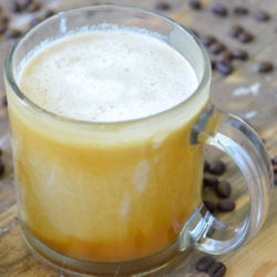 This cozy Keto Bourbon Caramel Latte is perfect for a camping trip, a warm nightcap, or a cold snow day! Under 2 net carbs, this sugar free drink is the perfect balance of bitter and sweet.