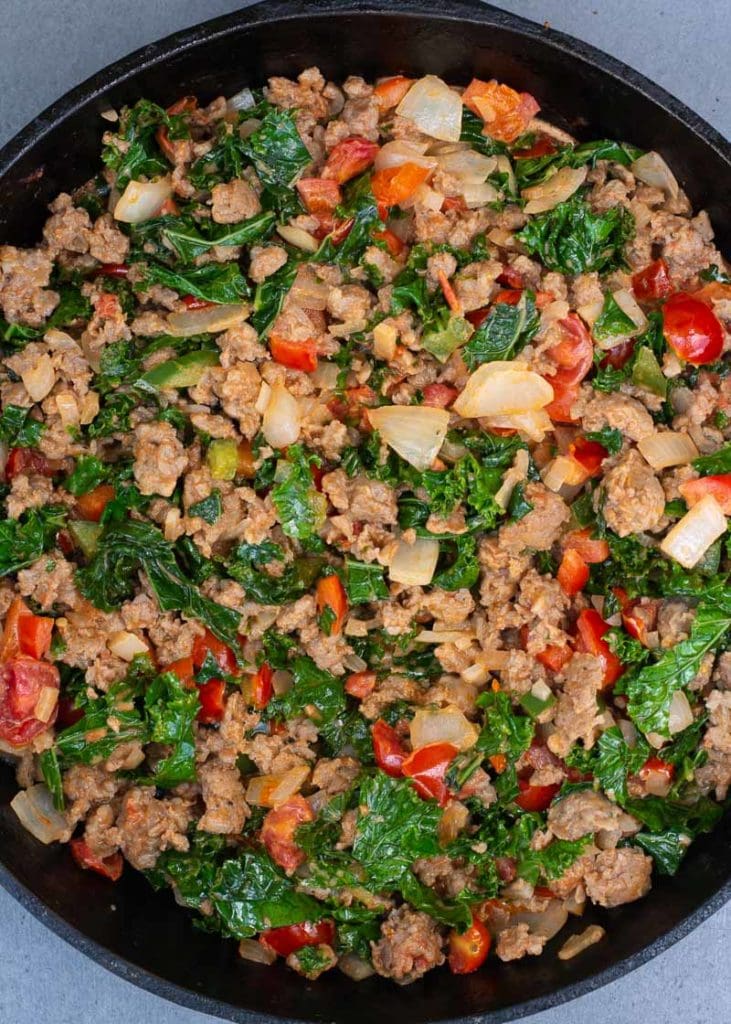 Italian Sausage and Kale Skillet (keto + low carb) The Best Keto Recipes