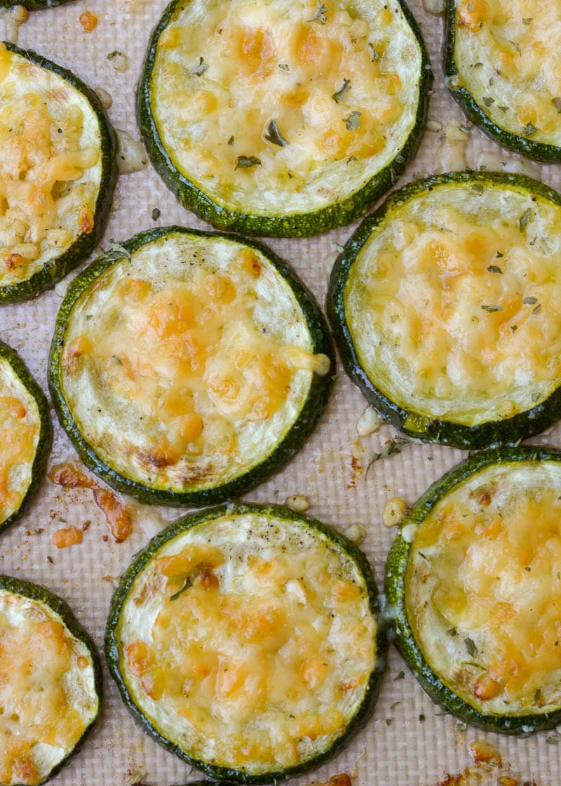 This easy roasted zucchini with Parmesan is the perfect summer side dish! Healthy, low-carb, and simple, it’s the only roasted zucchini recipe you need.