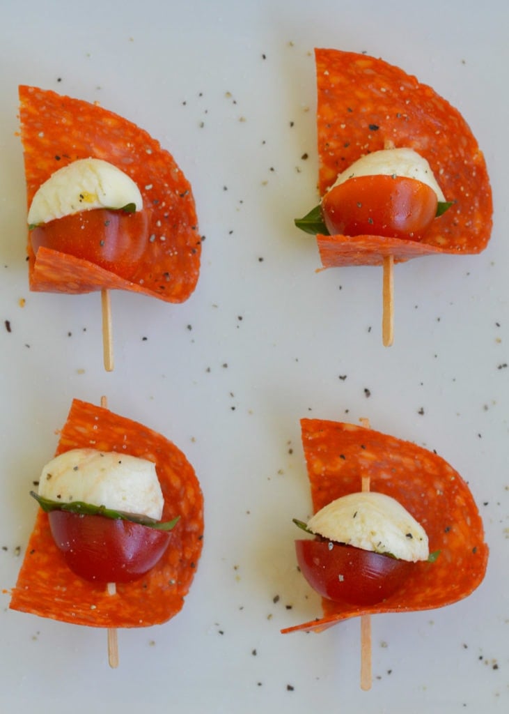 These easy Keto Lunch Skewers are perfect for a no-cook lunch! Try these two flavors for simple skewers great for snacks and appetizers!