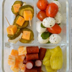 These easy Keto Lunch Skewers are perfect for a no-cook lunch! Try these two flavors for simple skewers great for snacks and appetizers!