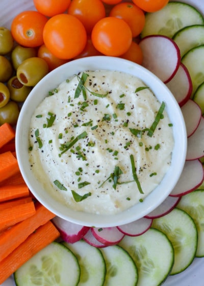This creamy Whipped Feta Dip is the perfect low-carb appetizer. Bursting with lemon and garlic flavor, under 1 net carb per serving, and easy to make ahead of time!