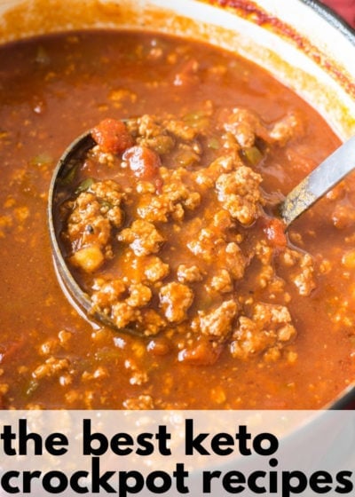 This is a list of the BEST Keto Crockpot Recipes! Each of these delicious keto recipes is delicious, low carb and a great idea for an easy weeknight dinner!
