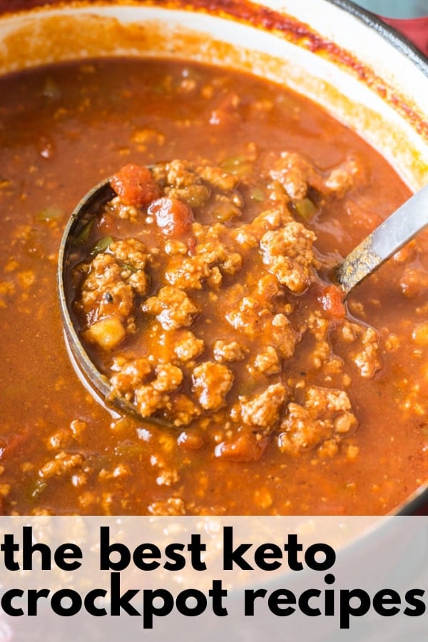 This is a list of the BEST Keto Crockpot Recipes! Each of these delicious keto recipes is delicious, low carb and a great idea for an easy weeknight dinner!