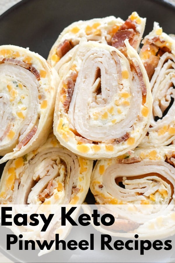 These Easy Keto Pinwheel Recipes are perfect for low-carb appetizers, potlucks, lunches, and snacks!