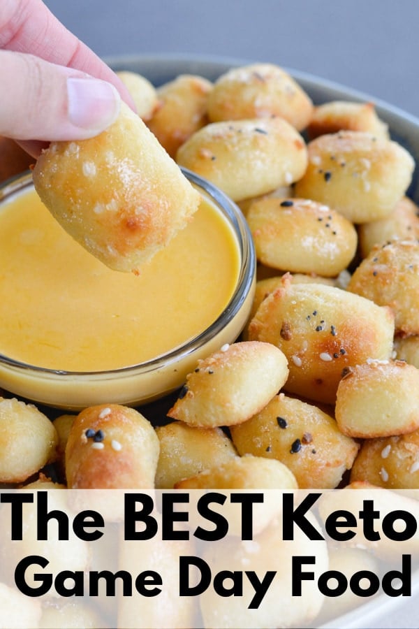 You will love these recipes for the BEST Keto Game Day Food! Appetizers, dips, wings, drinks and more -- All low-carb and ready for a tailgate or party!