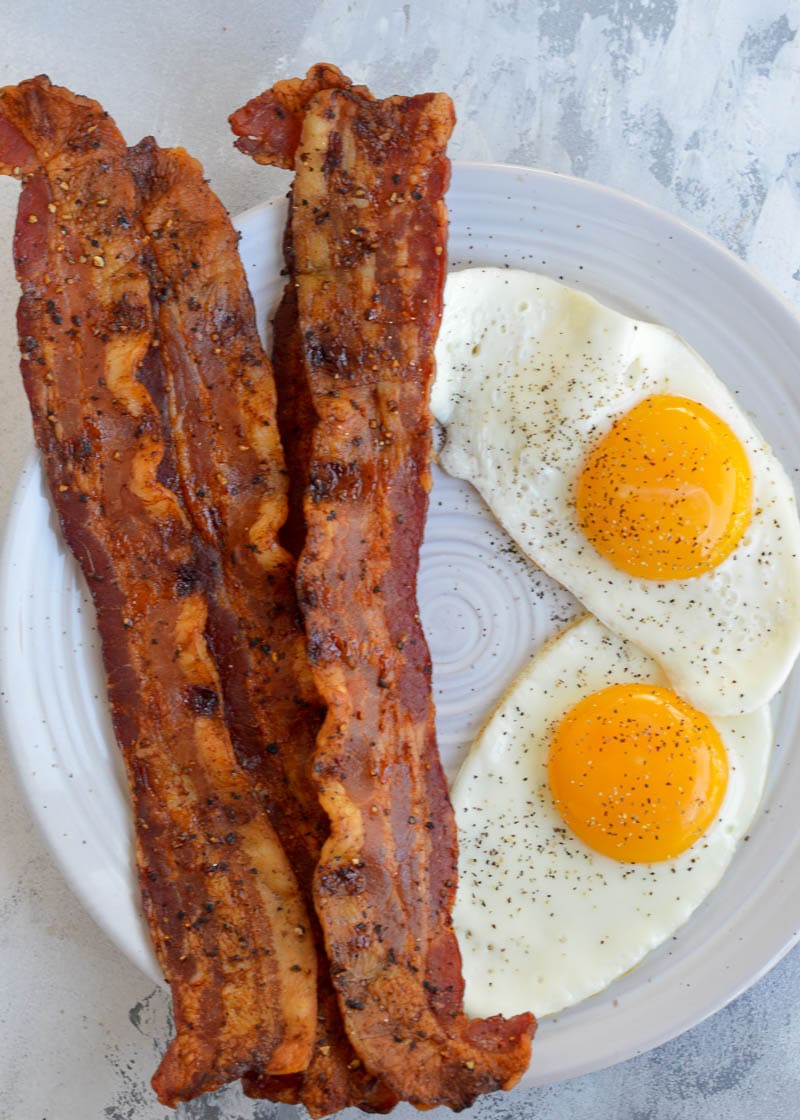 You will love this Candied Bacon recipe, a salty, sweet, peppery snack that is also low-carb! This keto-friendly snack has just 3 net carbs per serving!