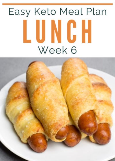Weekly Keto Lunch Ideas make keto easier! Enjoy 5 low-carb lunches plus a bonus drink to keep you full and satisfied. Printable grocery list and meal prep tips included.
