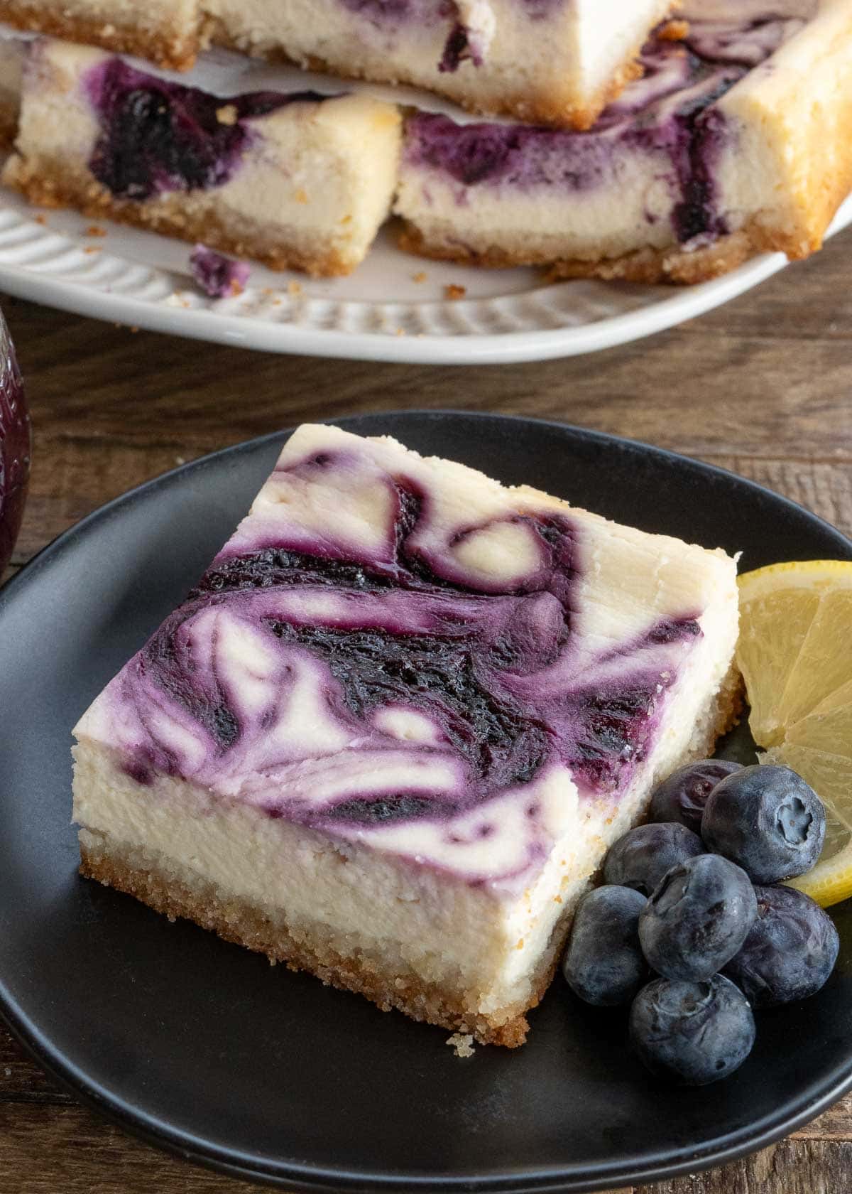 These easy Blueberry Cheesecake Bars are the perfect keto dessert!