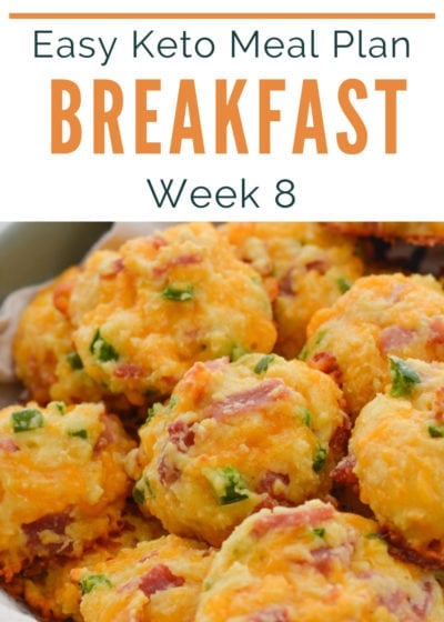 These easy Keto Breakfast Ideas do the meal planning for you! Enjoy 5 simple low-carb breakfasts, plus a bonus recipe, meal prep tips, and a keto grocery list for the week.