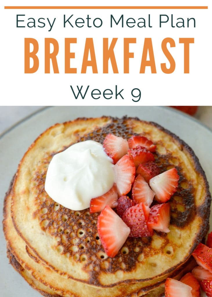 These easy Keto Breakfast Ideas do the meal planning for you! Enjoy 5 simple low-carb breakfasts, plus a bonus recipe and a keto grocery list for the week.