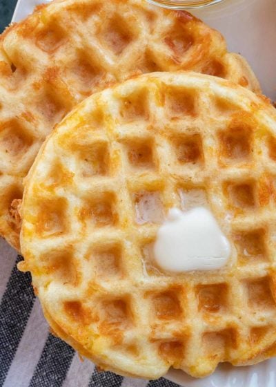 chaffles with butter