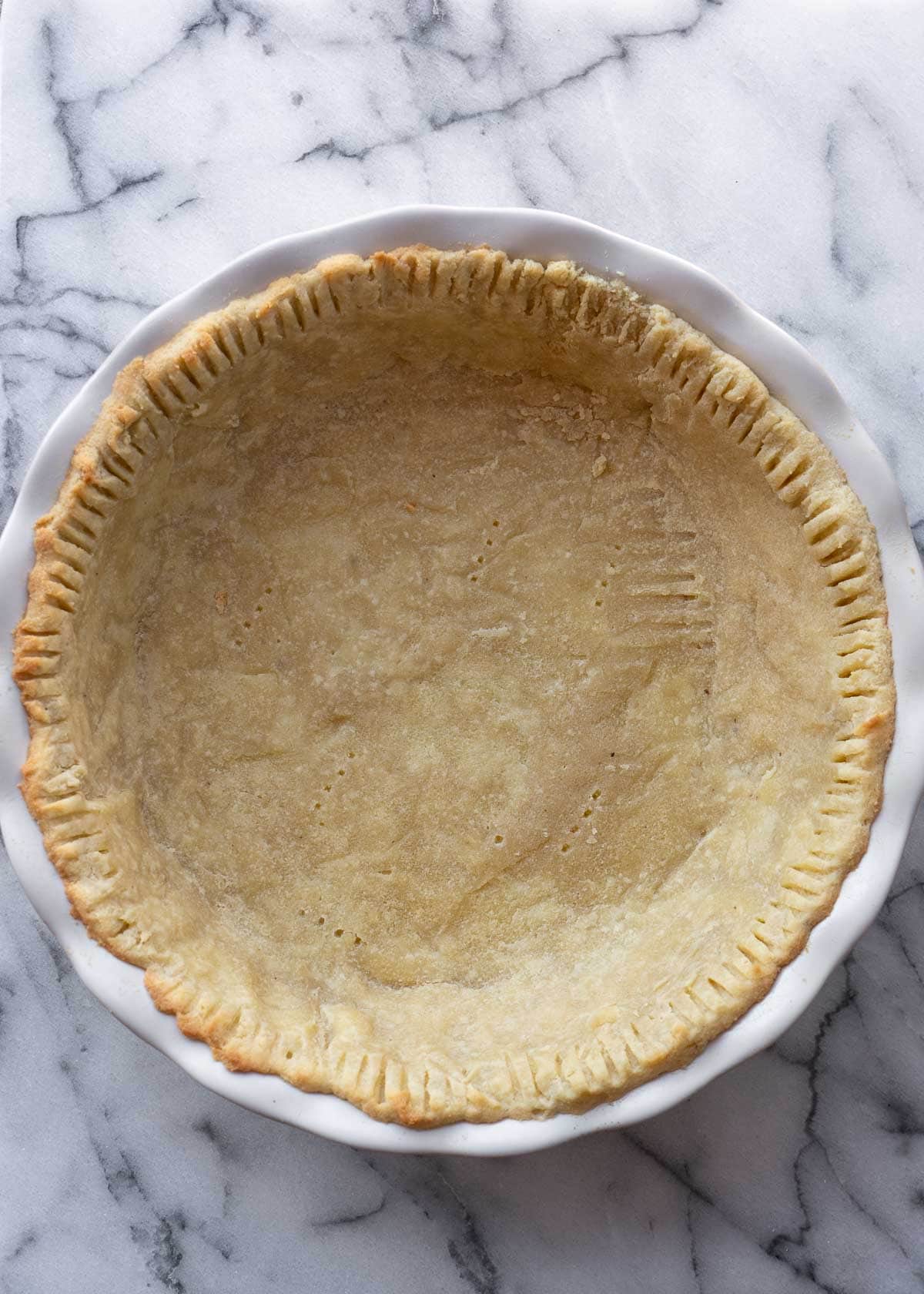 a blind baked pie crust