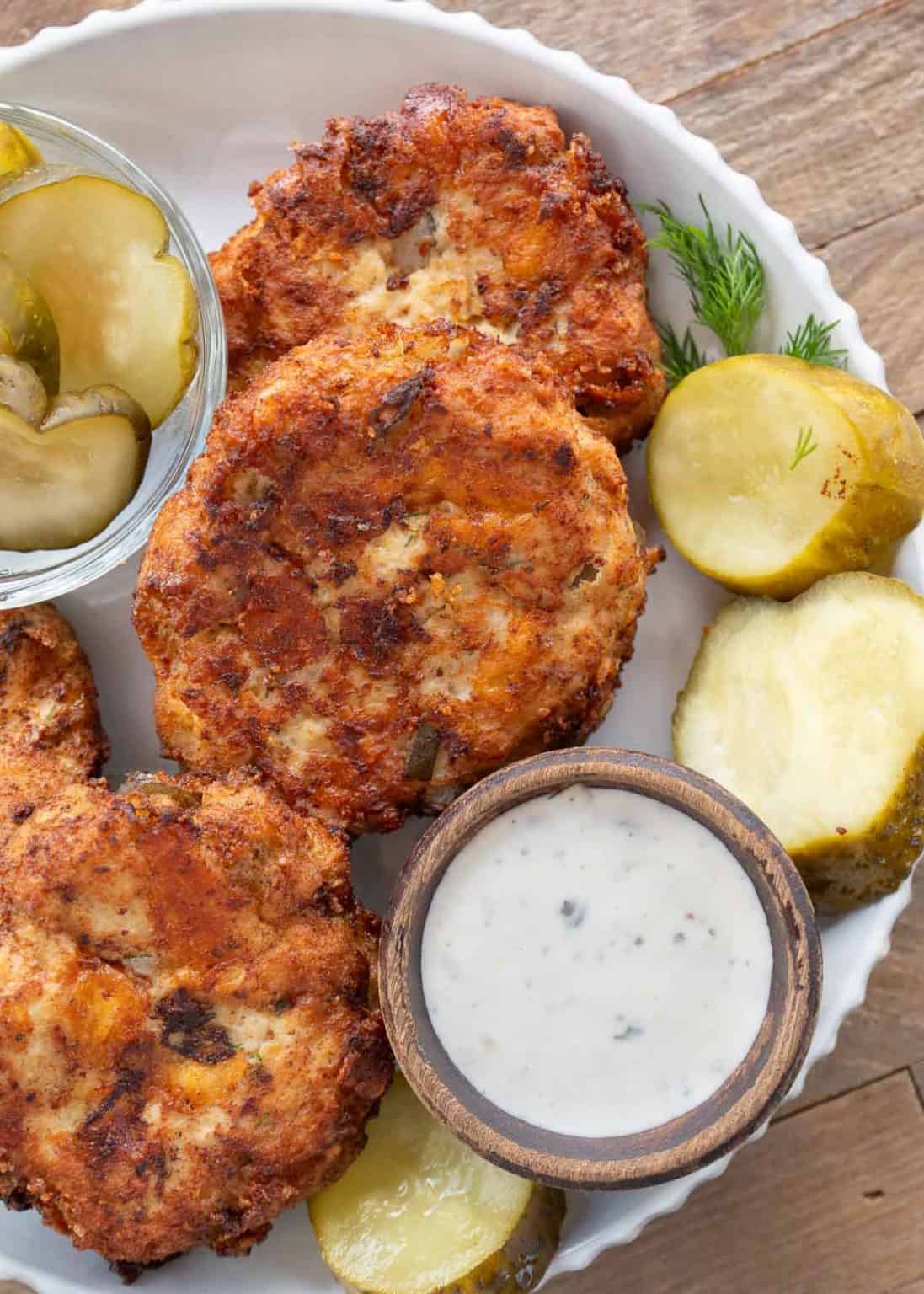 Dill Pickle Chicken Fritters - The Best Keto Recipes
