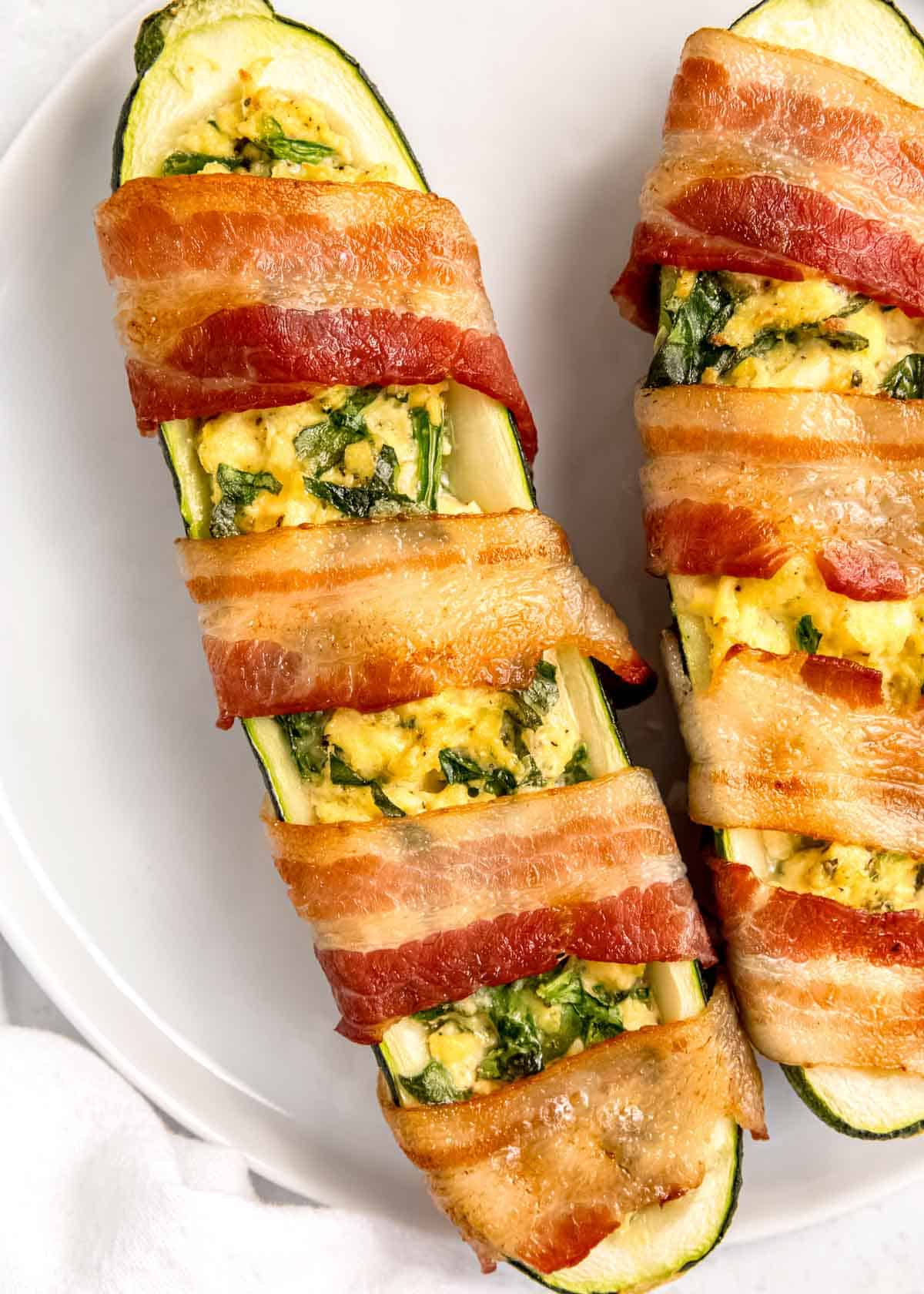 Bacon Wrapped Zucchini Boats The Best Keto Recipes